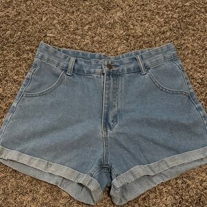 SHEIN Light Blue Jean Shorts